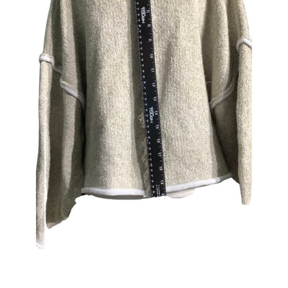 POL Light Tan Knit Cropped Top Women’s Size S/M — Boho, Casual, Textured