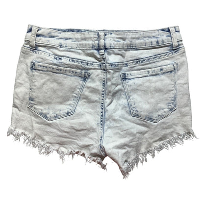 Altar’d State Denim Shorts Women’s Size 28 – Cloud Wash, Distressed, Fringe