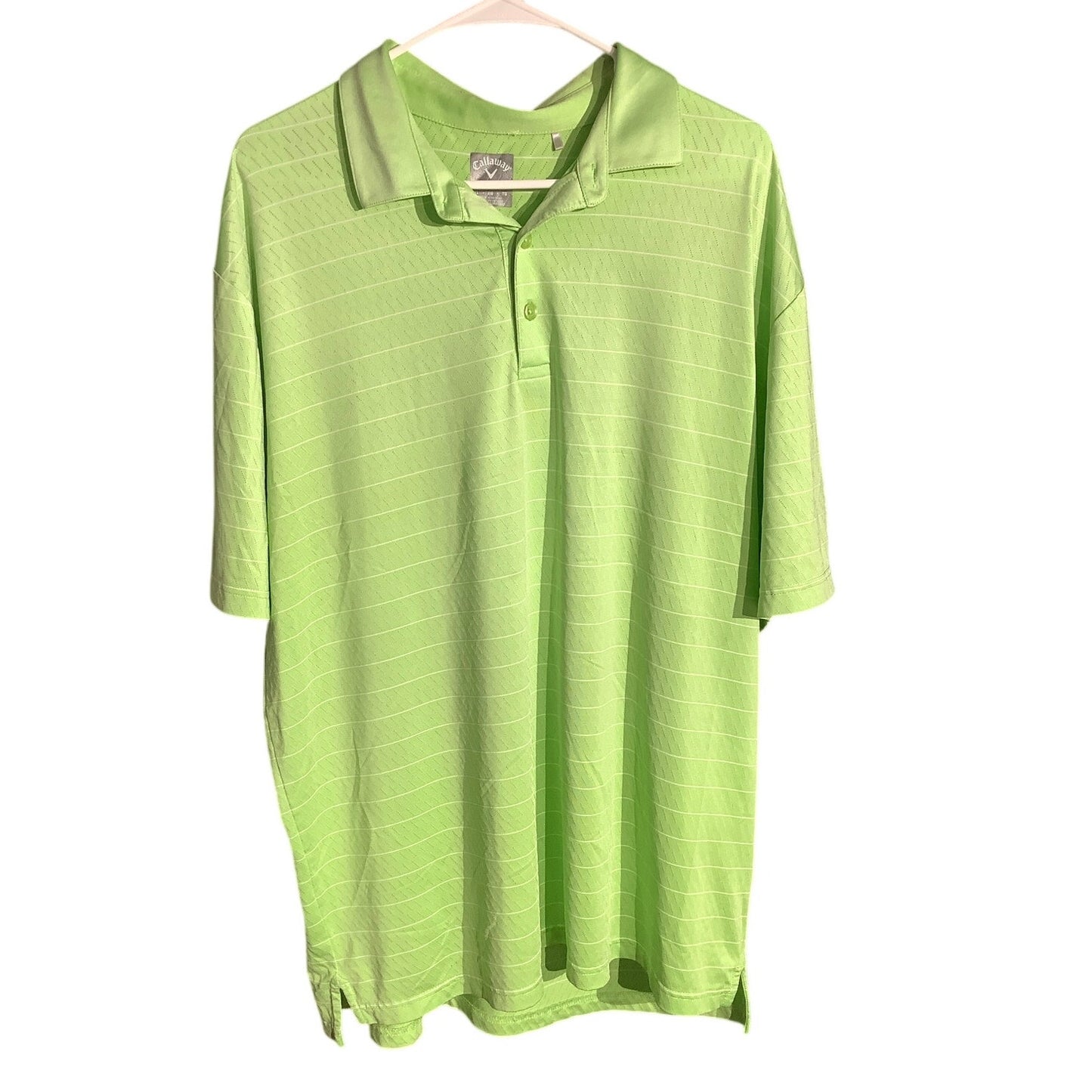 Callaway Golf Polo Lime Green Men’s XL Performance — Golf, Athletic, Sporty
