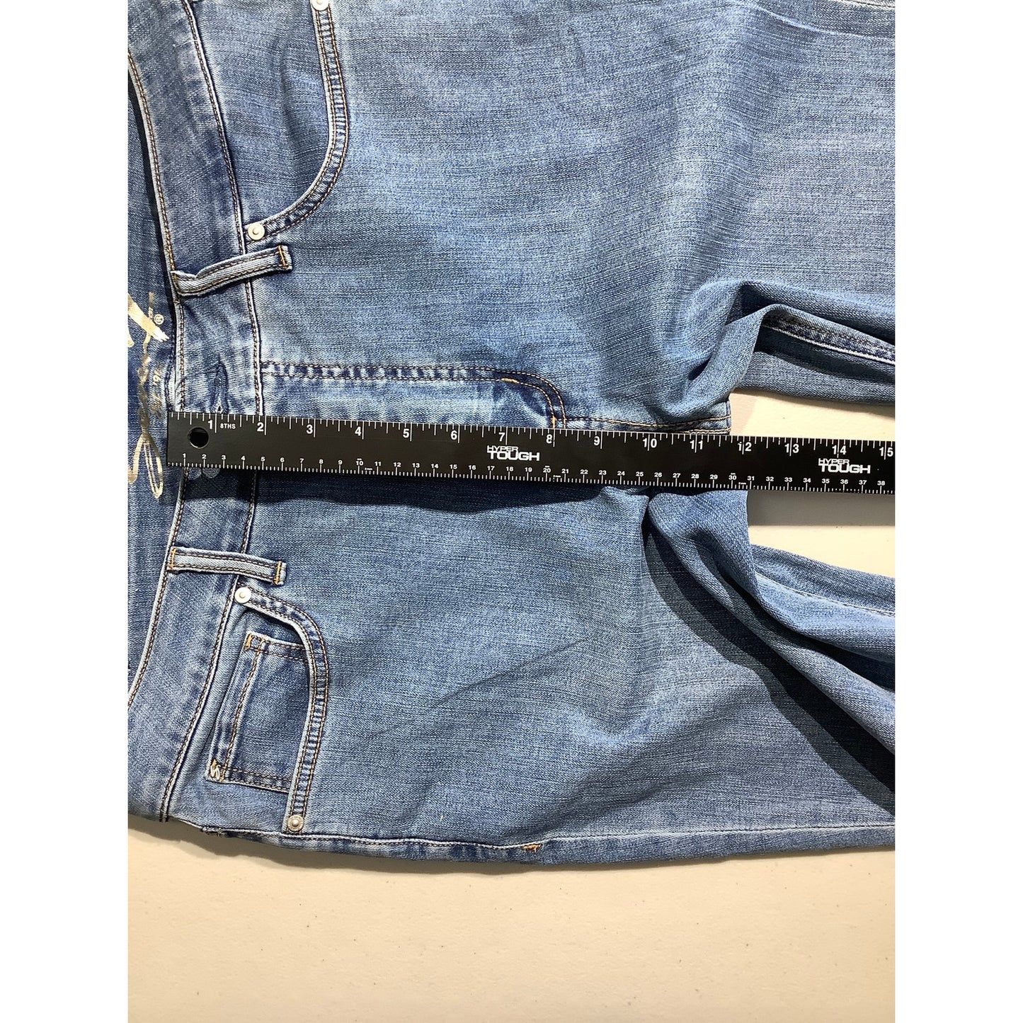 Seven7 Light Wash Jeans Women’s Size 14 - High Rise, Slim Straight, Cuffed