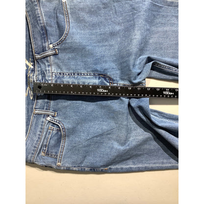 Seven7 Light Wash Jeans Women’s Size 14 - High Rise, Slim Straight, Cuffed