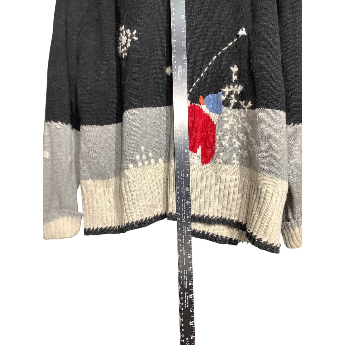 Holiday Snowmen Cardigan Sweater