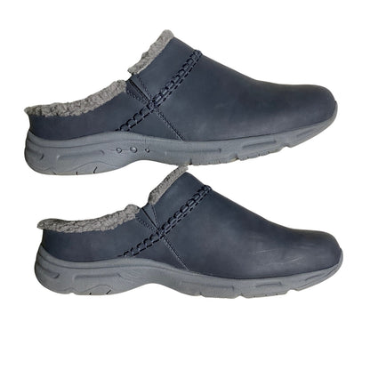 Easy Spirit Cozy Faux Fur Lined Clogs Women’s Size 11W — Comfort, Casual, Cozy