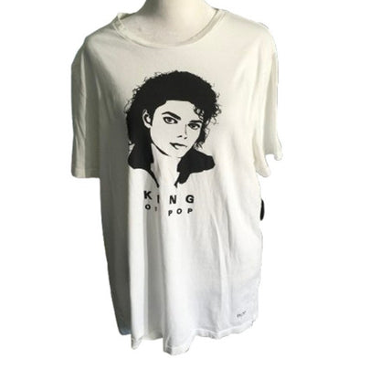 Boss White King of Pop Michael Jackson T-Shirt XL - Streetwear, Retro, Music
