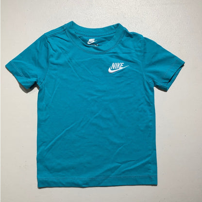Nike Toddler Boys XS 4 Aqua Blue Crewneck T-Shirt Short Sleeve
