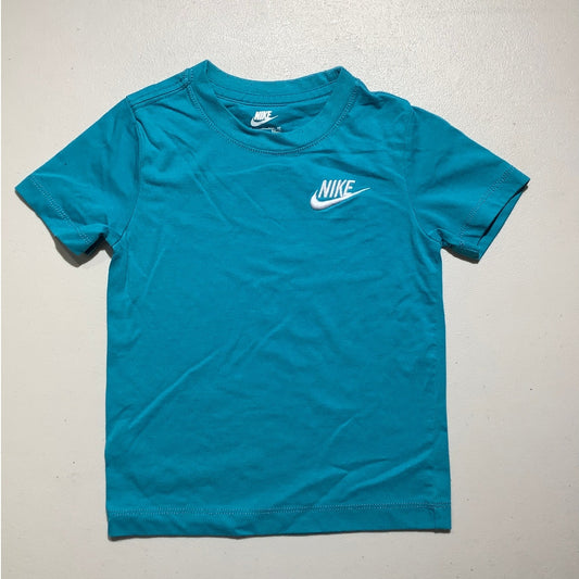 Nike Toddler Boys XS 4 Aqua Blue Crewneck T-Shirt Short Sleeve