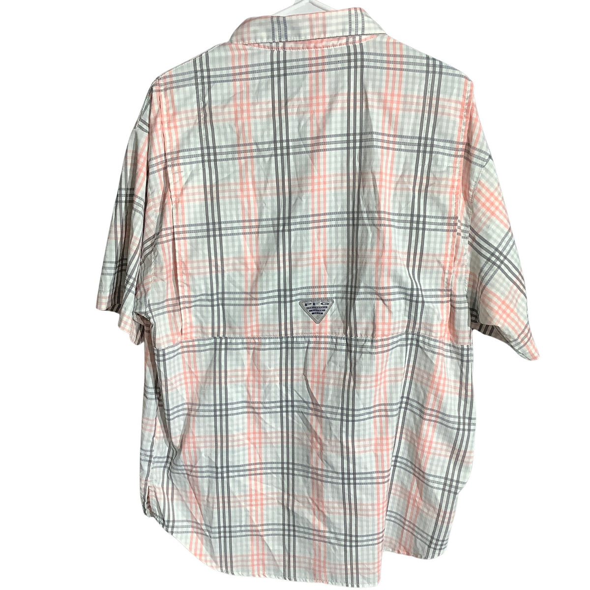 Columbia Men’s Medium Plaid PFG Fishing Shirt — Performance, Outdoor, Preppy