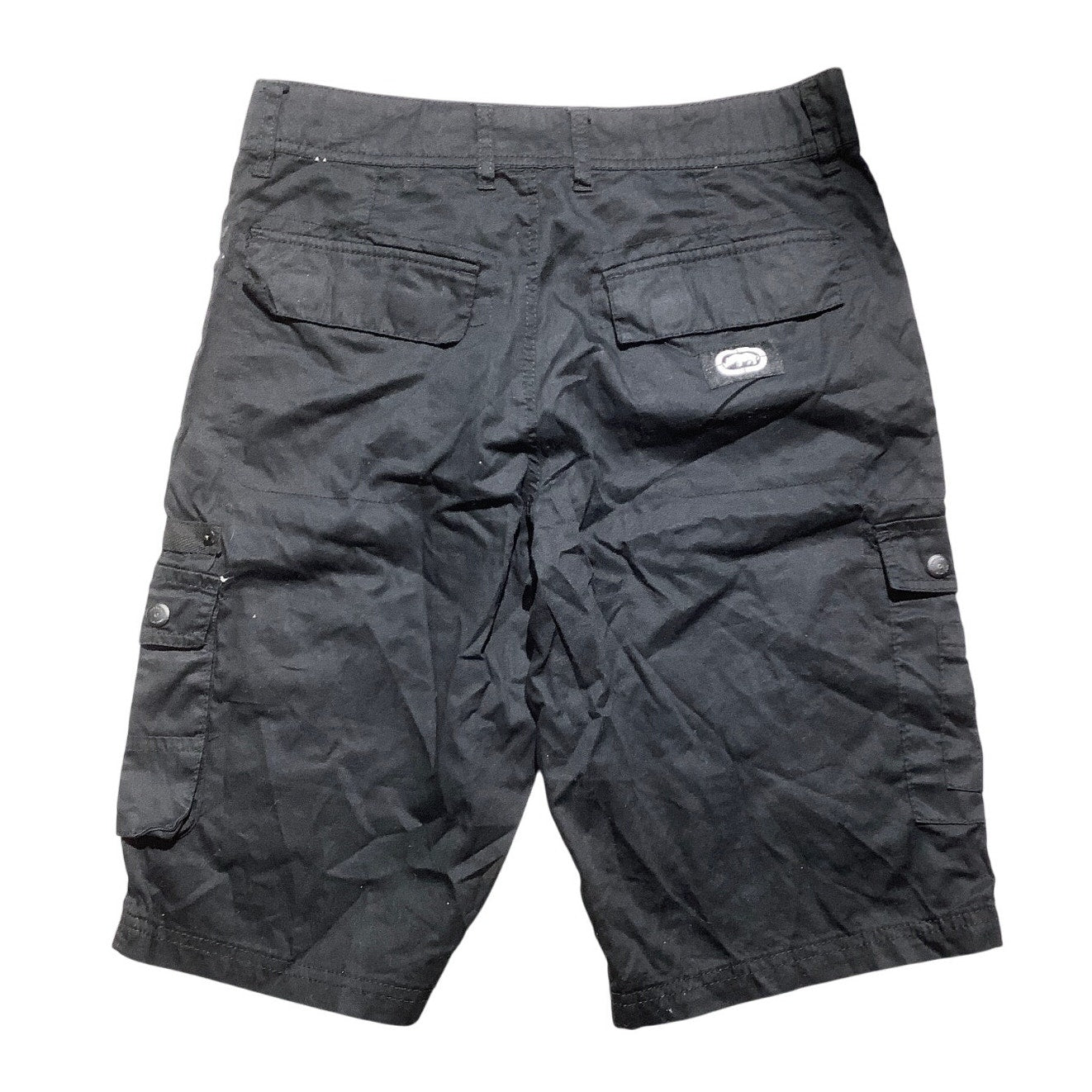 Ecko Unltd Black Cargo Shorts Men’s Size 29 – Streetwear, Utility, Raw Cut