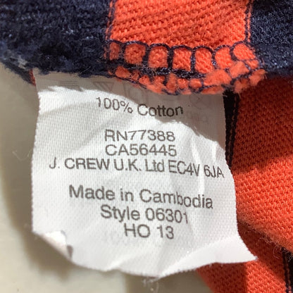 J.Crew Navy Blue Striped Long Sleeve Top Women’s Large –Casual, Colorful, Cotton