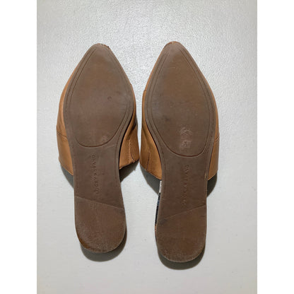 Lucky Brand Leather Mule Pointed Toe Women’s 10M — Chic, Slip-On, Minimalist