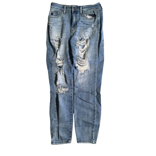Judy Blue Distressed Boyfriend Jeans Size 1/25 - Grunge, Streetwear, Casual