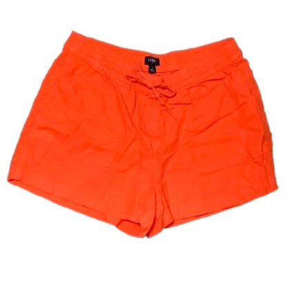 J.Crew Linen Bright Orange Short Shorts Size Small - Vibrant & Lightweight