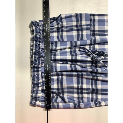 Lucky Brand Blue Plaid Sleepwear Pants Women M — Lounge, Cozy, Casual