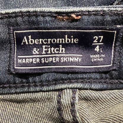 Abercrombie & Fitch Harper Skinny Jeans Women 27/4 — Stretch, Dark Wash, Slim