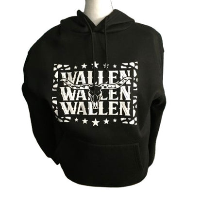 Morgan Wallen Black Country Music Hoodie Size M - Western, Streetwear, Cozy