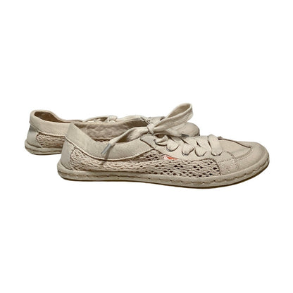 Rocket Dog Cream Lace-Up Flats Size 6 - Boho, Casual, Lightweight