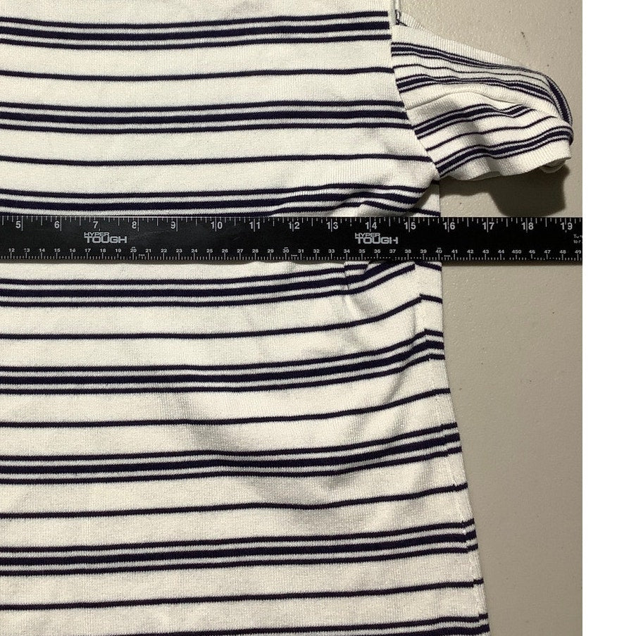 Vila Milano Striped Top Women’s Size Medium — Off Shoulder, Casual, Chic