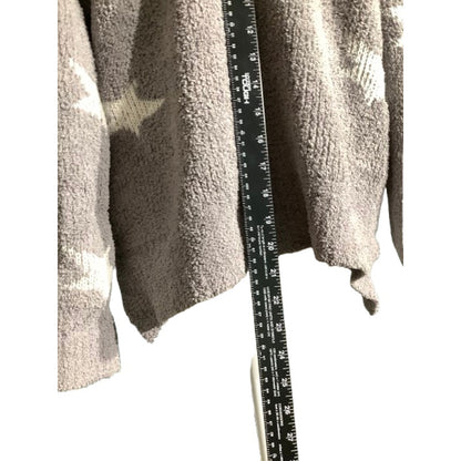POL Light Gray Star Print Hoodie Women’s Size S/M — Cozy, Casual, Cropped