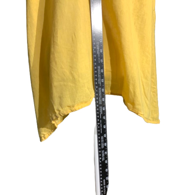 J. Jill Yellow Sleeveless Blouse Women’s XS – Linen , Button Front, Lightweight