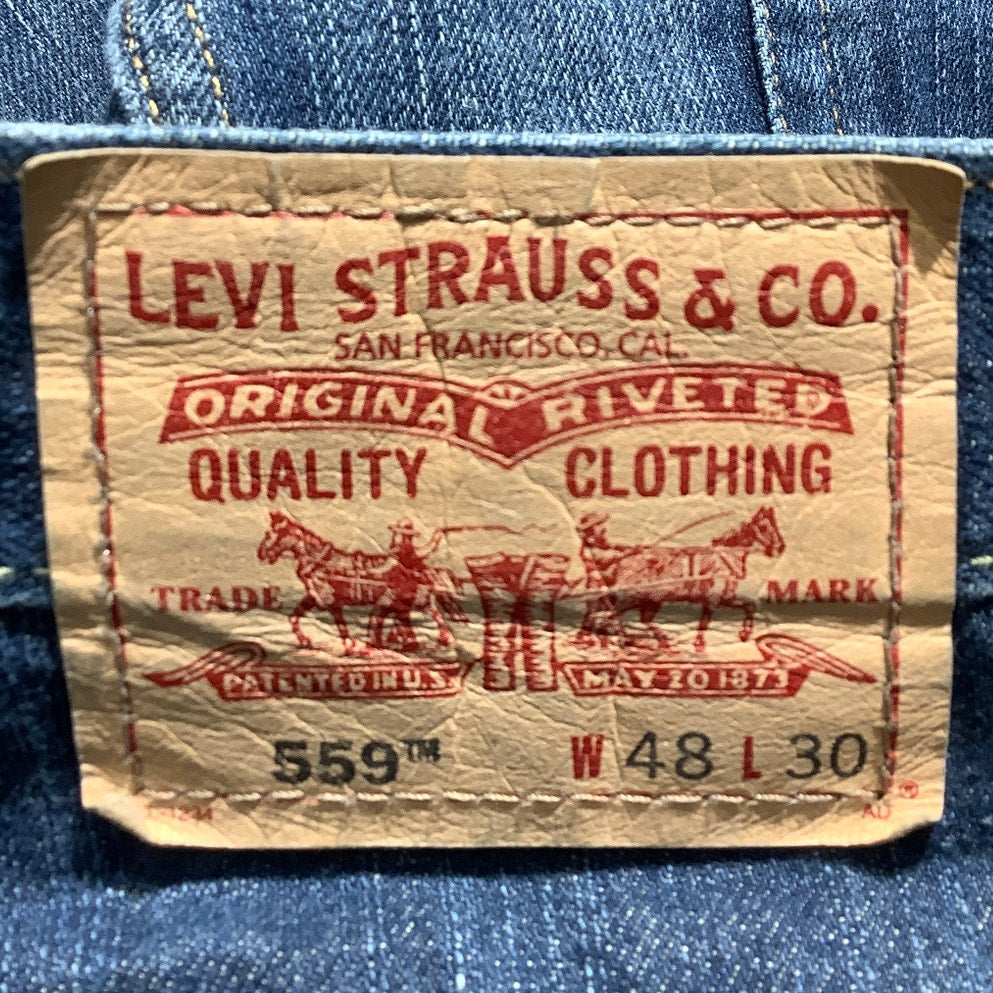 Levi's 559 Relaxed Straight Jeans Men’s Size 48W 30L — Relaxed, Classic, Durable