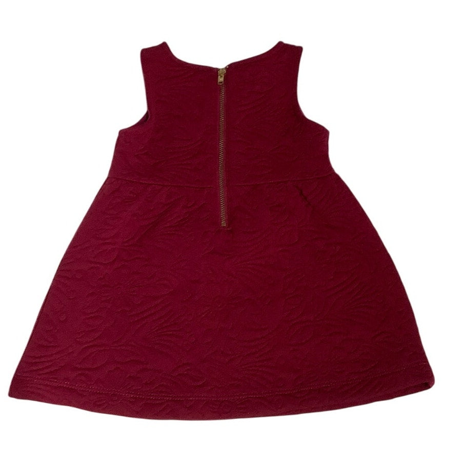 OshKosh B'gosh Mauve Floral Embroidered Dress - Size 12M - Vintage, Boho, Chic