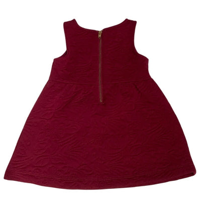 OshKosh B'gosh Mauve Floral Embroidered Dress - Size 12M - Vintage, Boho, Chic