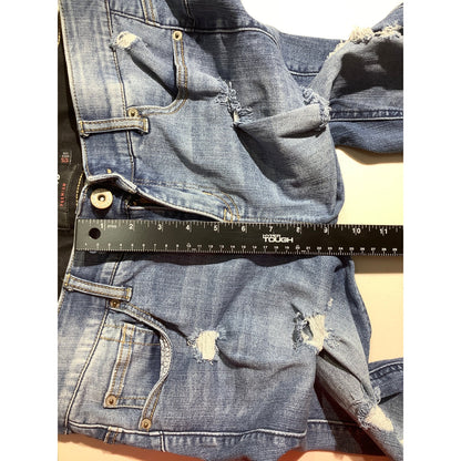 Torrid Women's 12 Short Bombshell Skinny Distressed Blue Jeans