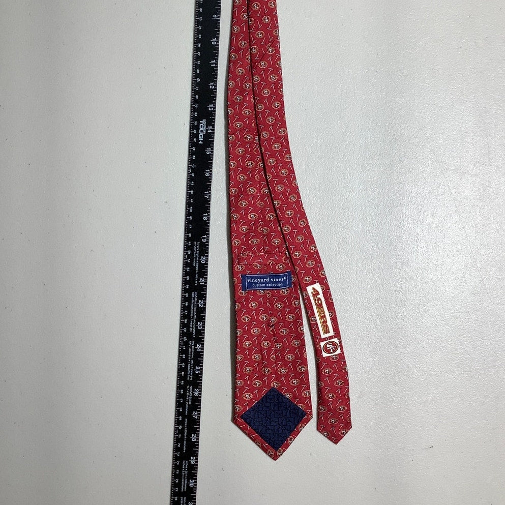Vineyard Vines San Francisco 49ers NFL Silk Tie Red — Sports, Logo, Classic
