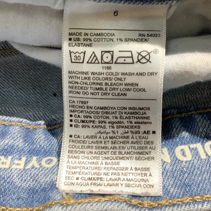 Old Navy Light Wash Denim Shorts Women’s 6 – Boyfriend, Distressed, Rolled Hem