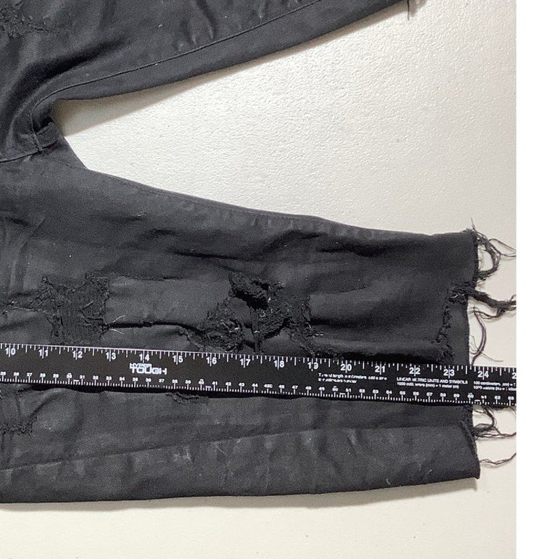 Smoke Rise Distressed Denim Shorts Men's Size 36 — Frayed, Streetwear, Biker