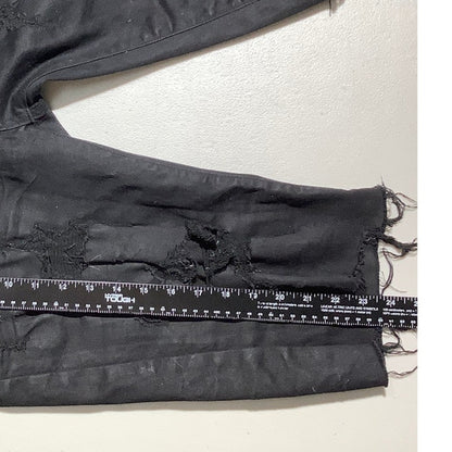 Smoke Rise Distressed Denim Shorts Men's Size 36 — Frayed, Streetwear, Biker