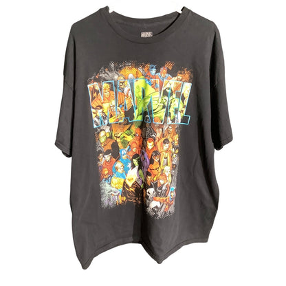 Marvel Men's 2XL Black 100% Cotton Comics Characters Graphic T-Shirt