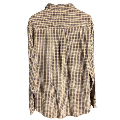 RedHead Men’s Medium Plaid Flannel Shirt — Casual, Outdoor, Workwear