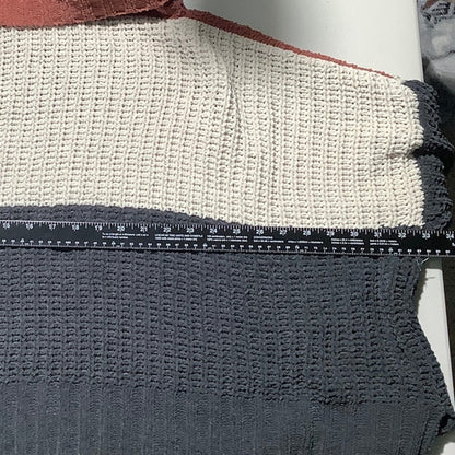 POL Colorblock Knit Sweater Women’s Size S/M — Boho, Cozy, Oversized