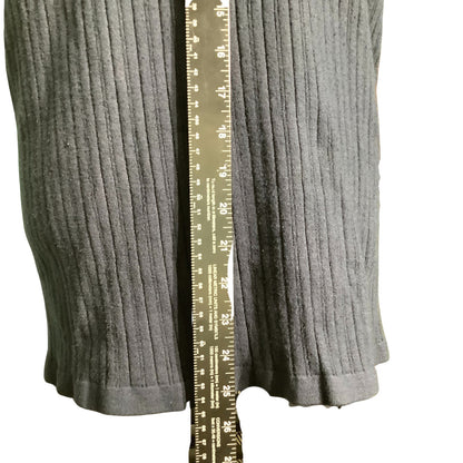 Positano Ribbed Knit Top Women’s Size Large – Classic, Textured, Short Sleeve