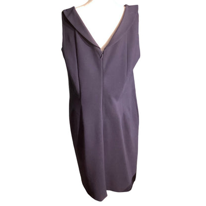 Lands’ End Women’s Sleeveless Sheath Dress Size 16W – Classic, Elegant, Workwear