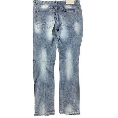 Kloud 9 Distressed Jeans Men’s Size 36x32 — Paint Splatter, Streetwear, Slim