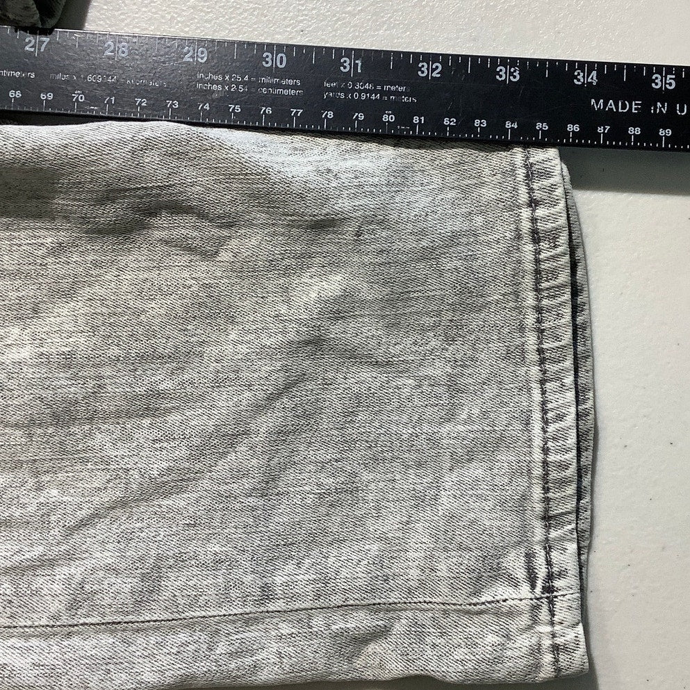 True Religion Gray Moto Jeans Size 38 – Streetwear, Grunge, Distressed FLAW