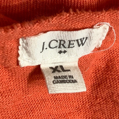 J.Crew Orange Long Sleeve Top XL - Casual, Relaxed, Minimalist