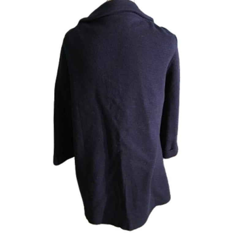 THML Navy Blue Wool Cardigan Size SM - Minimalist, Preppy, Cozy