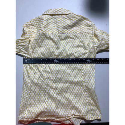 J.Crew Printed Button-Up Shirt Women’s 2 – Collared, 100% Cotton, Long Sleeve