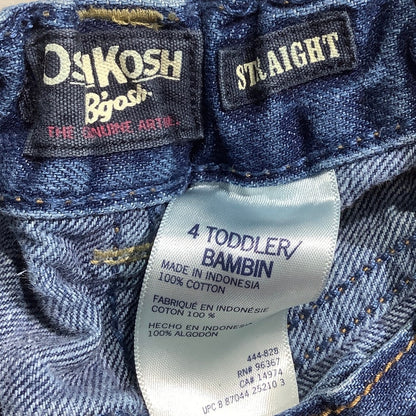 OshKosh B'gosh Toddler Jeans Size 4 – Straight Leg, Cotton, Blue Denim