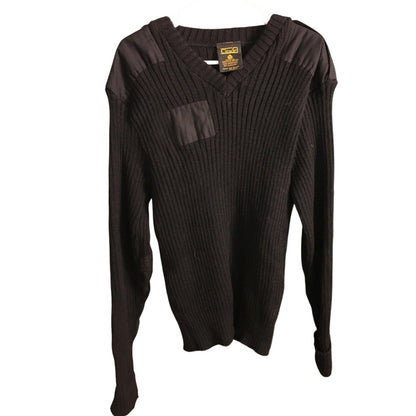 Citadel Men's Size 48 Black Military Wool Sweater – Classic, Durable, Warm