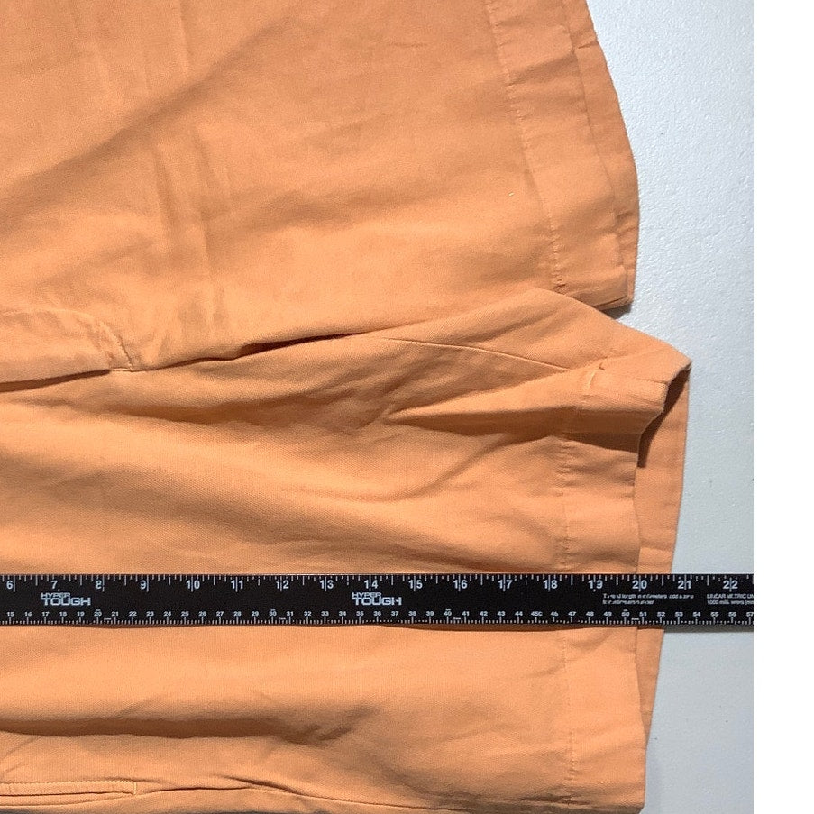 Scott Barber Orange Cotton Chino Shorts Men’s 34 — Preppy, Golf, Coastal