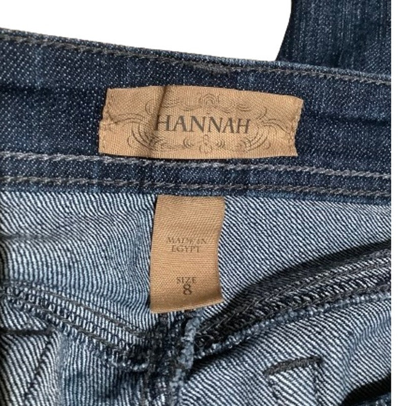 Hannah Blue Cropped Jeans - Sz 8 - Casual, Denim, Everyday