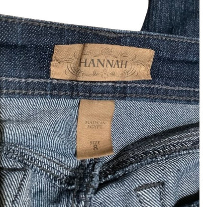Hannah Blue Cropped Jeans - Sz 8 - Casual, Denim, Everyday