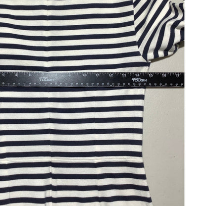 J.Crew Navy White Striped Maxi Dress Women’s 2 — Coastal, Nautical, Preppy