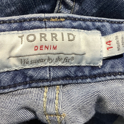 Torrid Denim Blue Skinny Jeans Women’s Size 14 — Casual, Stretch, Everyday