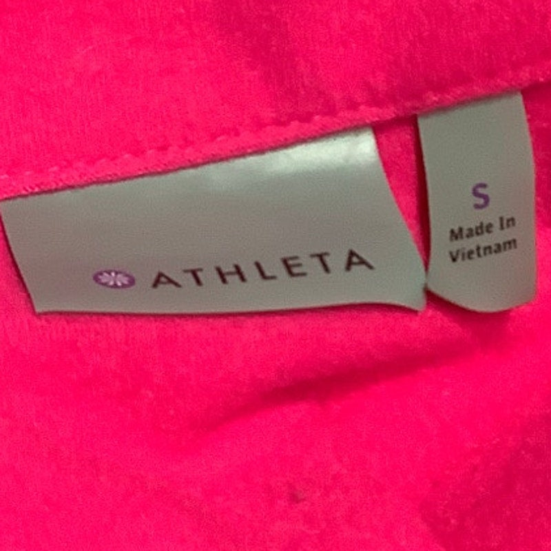 Athleta Pink Activewear Jacket - Sz S, Sporty, Vibrant, Comfortable