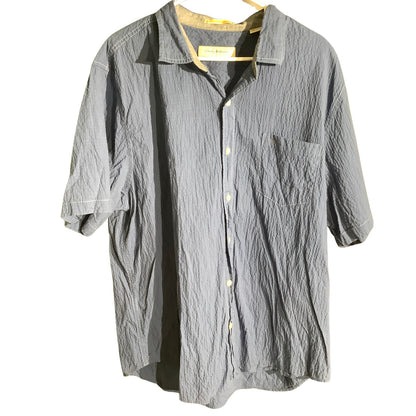 Tommy Bahama Crinkle Texture Button-Down Shirt Men’s XXL—Resort, Coastal, Casual